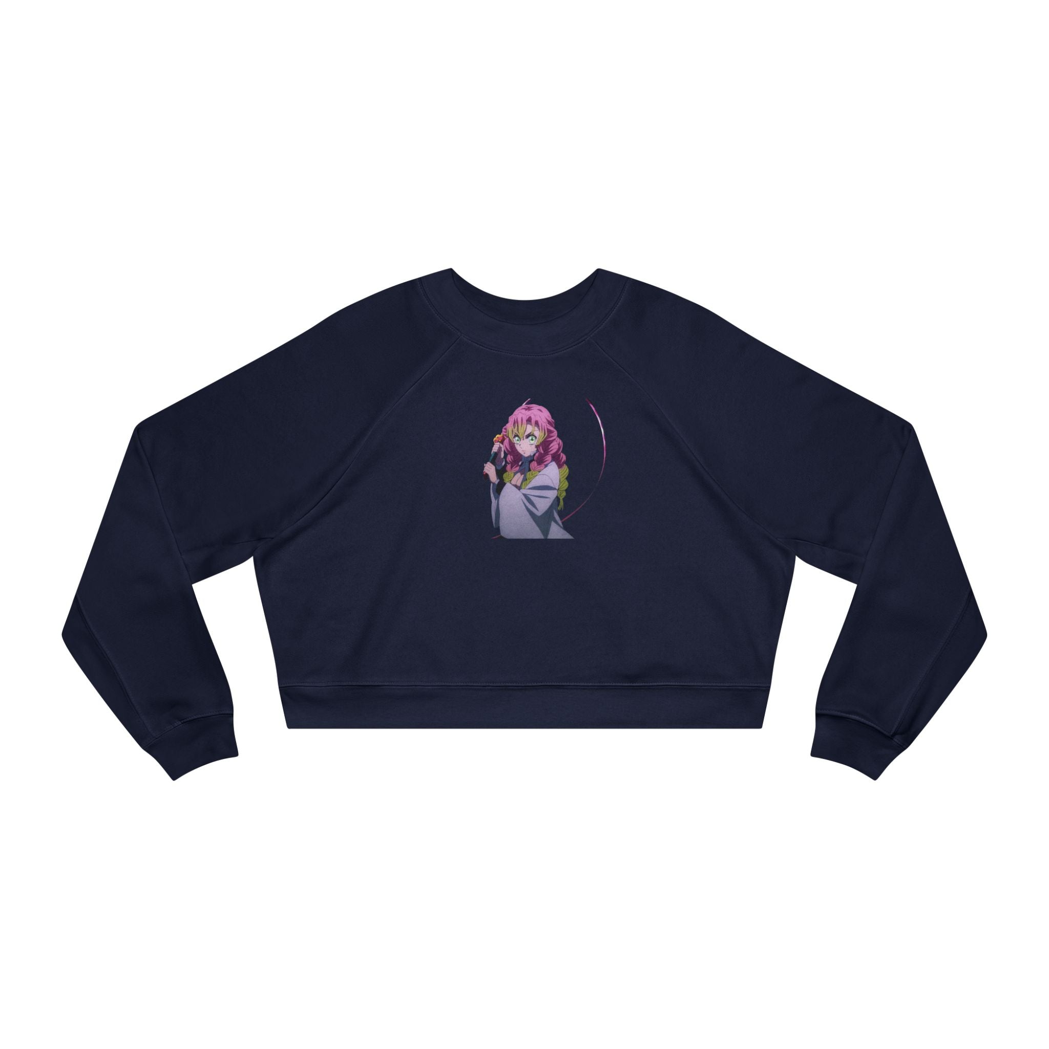 Demon Slayer Cropped Pullover — Love hashira mitsuri Graphic