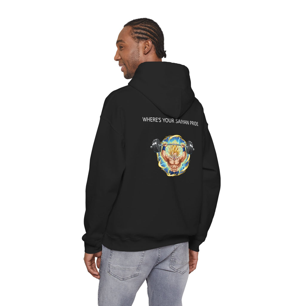 Dragon Ball Z Hoodie — "Where's Your Saiyan Pride" Graphic Pullover