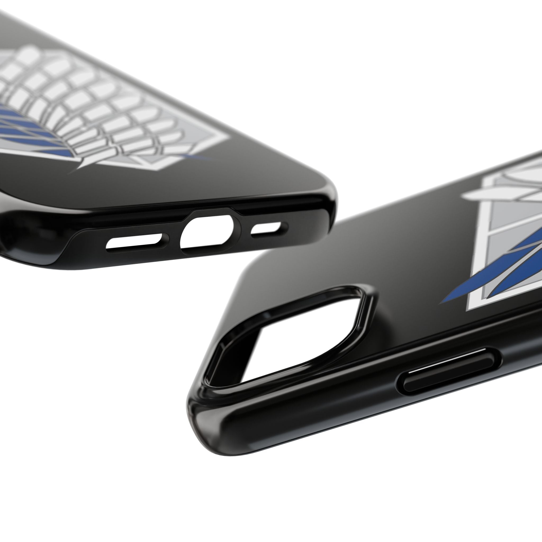 Attack On Titan Survey Corps Tough Phone Case — Anime Wings Emblem Protective iPhone Cover