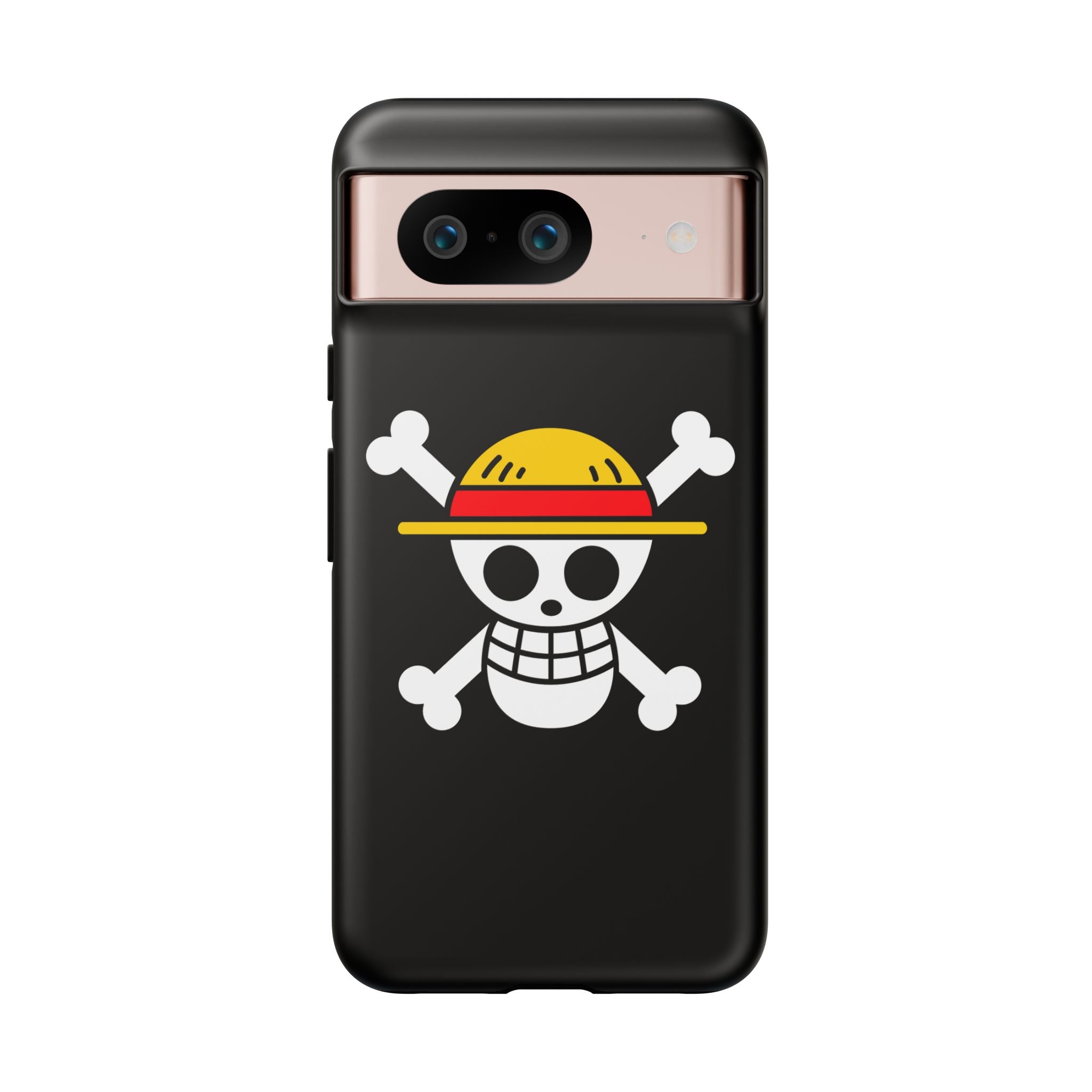 One Piece Straw Hat Skull Phone Case — Anime Pirate Jolly Roger Protective Cover