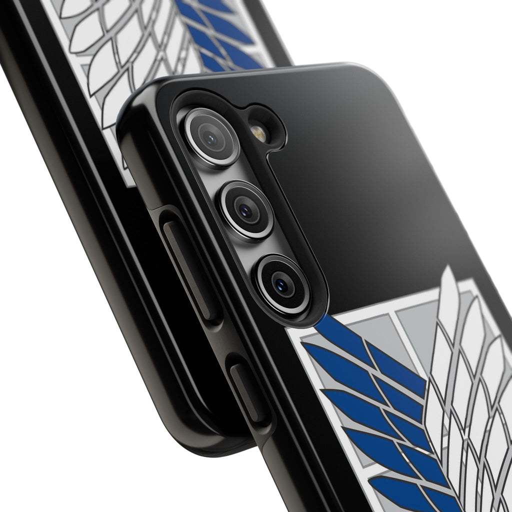 Attack On Titan Survey Corps Tough Phone Case — Anime Wings Emblem Protective iPhone Cover