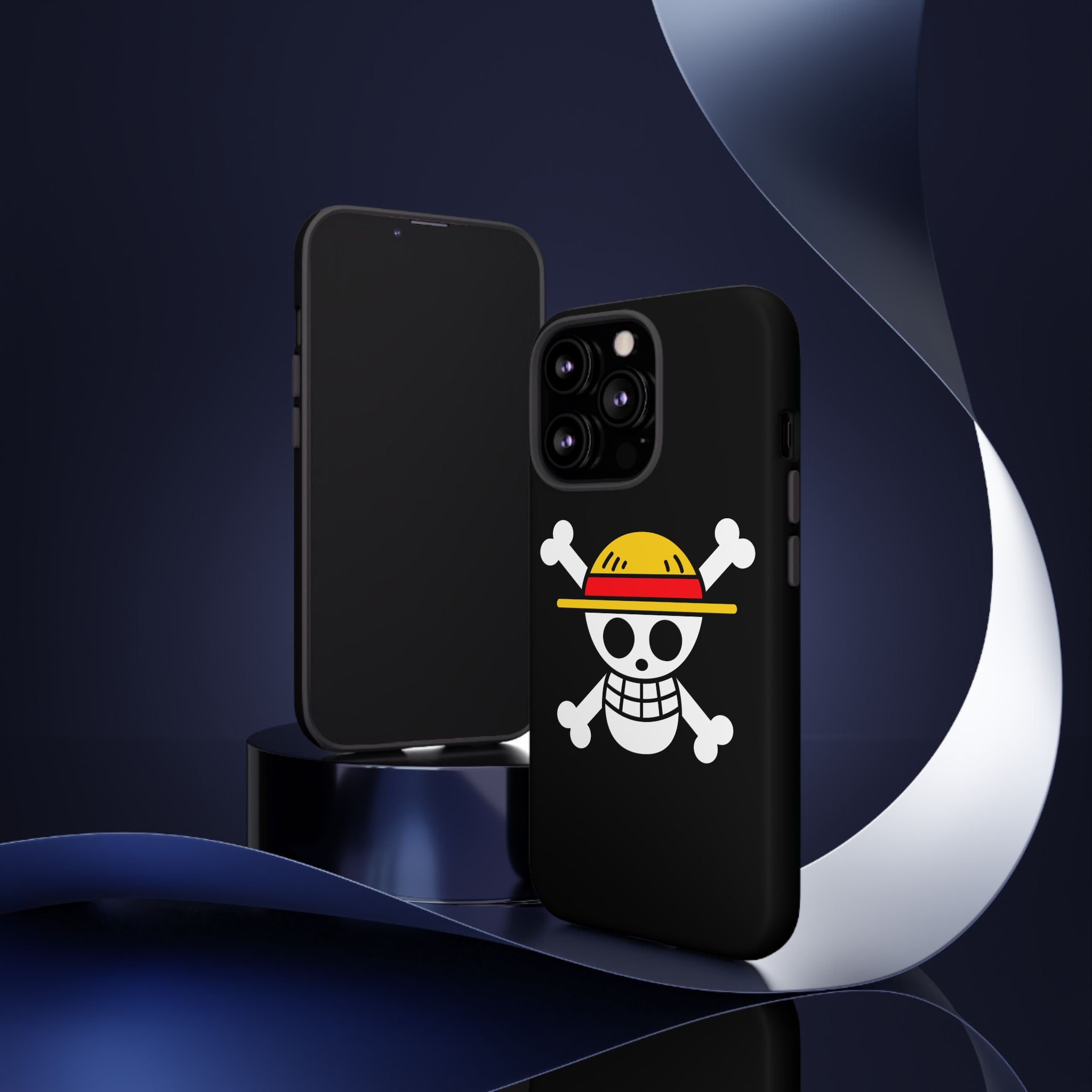 One Piece Straw Hat Skull Phone Case — Anime Pirate Jolly Roger Protective Cover