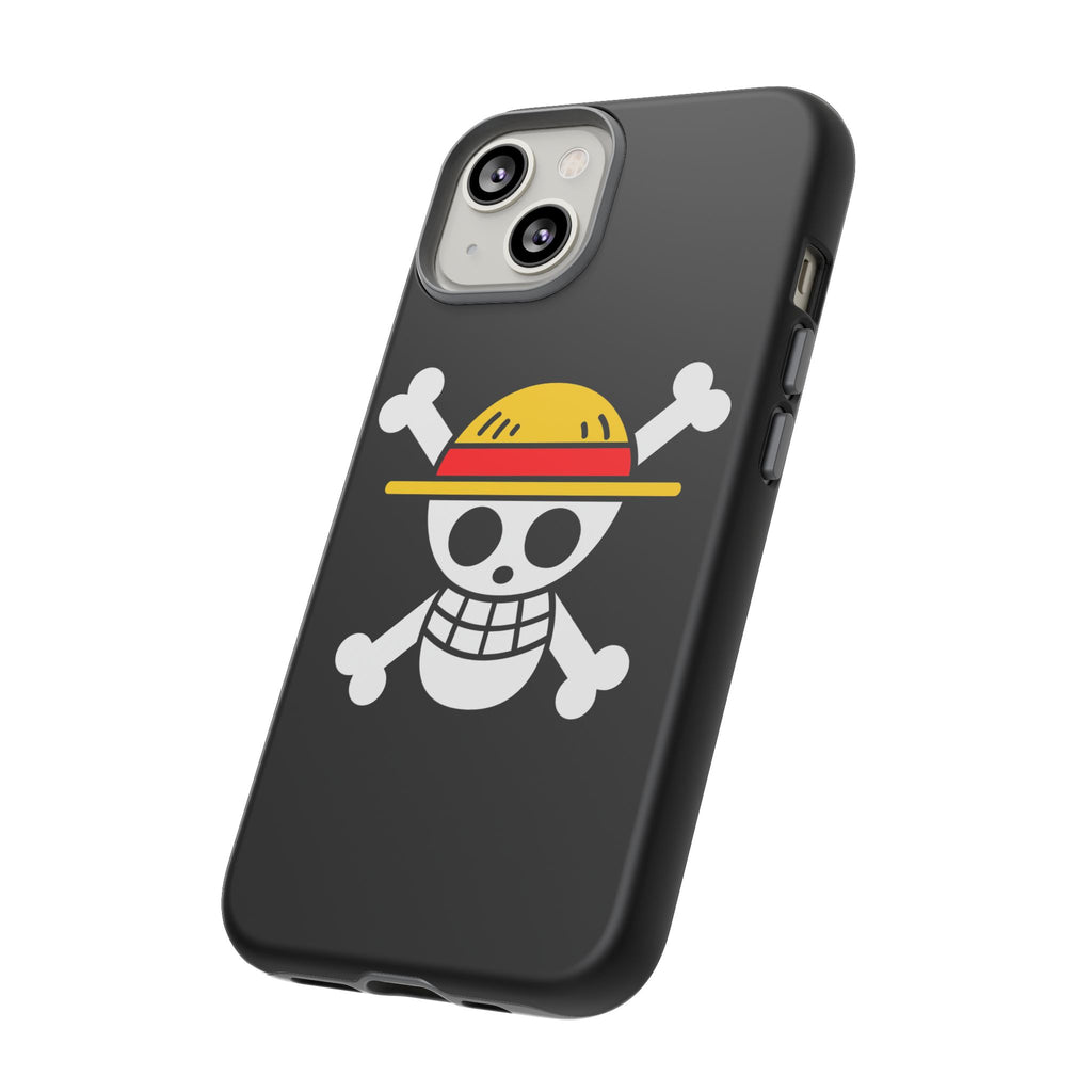 One Piece Straw Hat Skull Phone Case — Anime Pirate Jolly Roger Protective Cover