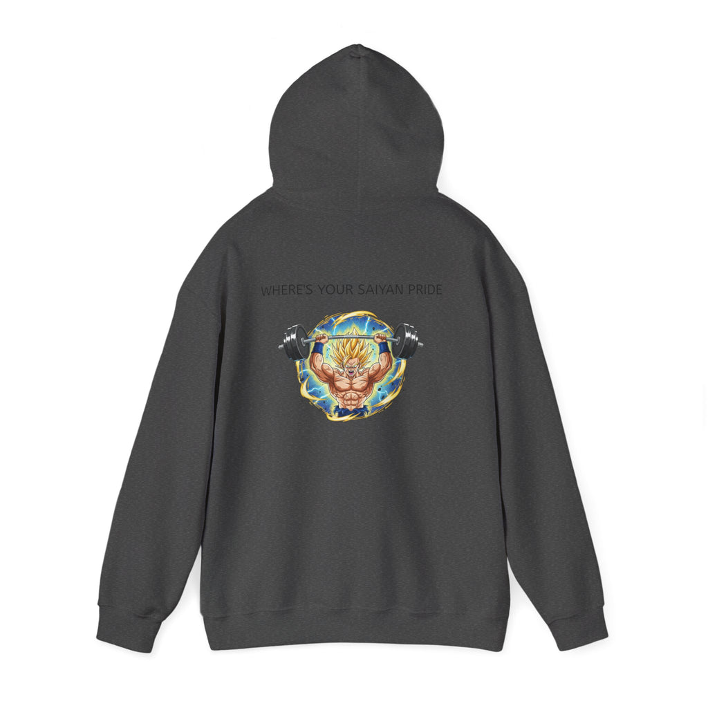 Dragon Ball Z Hoodie — "Where's Your Saiyan Pride" Graphic Pullover
